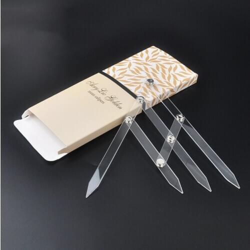 PE Mean Calipers Kerean Semi-permanent Eyebrow Positioning Ruler Eyebrow Scale Triangle Ruler Stencil