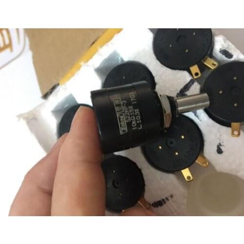 Original Japan 3 Laps SAKAE 22HP-3 10K S22HP-3 10K Multiturn Wirewound Potentiometer switch