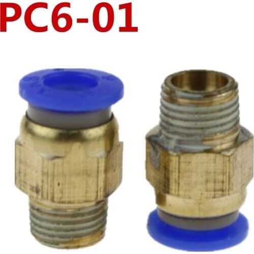 6mm to 1/8" Pneumatic fitting ,push in quick joint connector, pc6-01