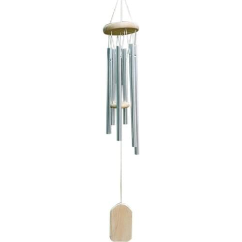 Amazing Resonant 6 Tubes Chapel Melody Bells Wind Chimes Yard Home Decor