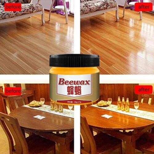 Beewax Wood Care Cleaning Seasoning Wax Wear-Resistant Polishing Wax Furniture Mahogany Maintenance K8I2