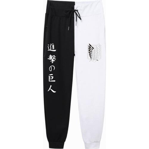 Japan Anime Attack on Titan fashion print PatchworkPants Harajuku Mens Pants Joggers Male Trousers Casual Sweatpants sweatpants
