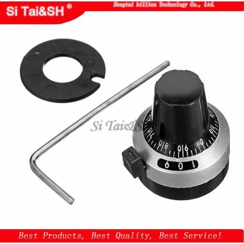 1PCS 3590S 6.35 mm precision scale knob potentiometer knob equipped with multi-turn potentiometer