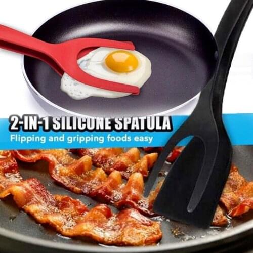 2 In 1Multifunction Non-Stick Fried Egg Turners Egg Spatula Pizza Steak Flip Shovel Frying Spatula Kitchen Cooking Tools