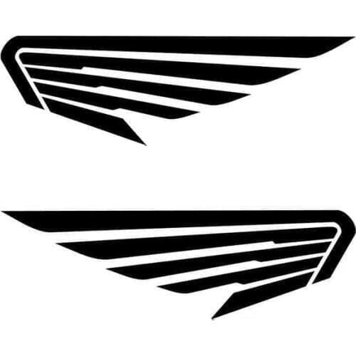 20X6.4CM 2X Car Angel Wings Birds Feather (1 Right & 1 Left) Fashion Vinyl Car Stickers S6-2593