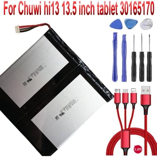Battery For Chuwi hi13 13.5 inch tablet 30165170 Batteries 7.4V 5000mAh +USB cable+toolkit
