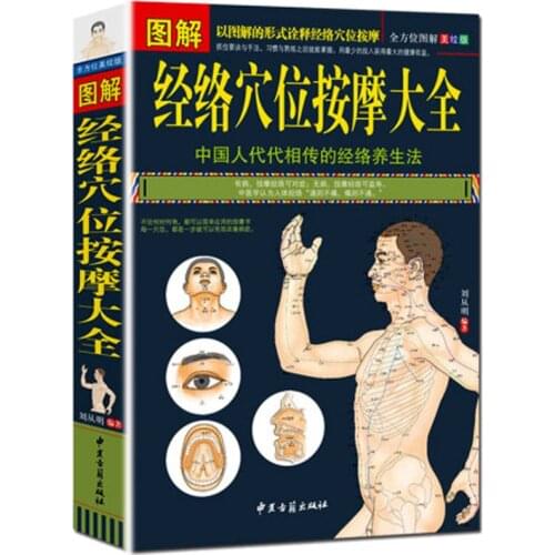 Acupoint massage of human meridians Chinese medicine books