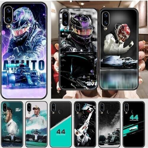 Racing racer Lewis Hamilton 44 Phone case For Huawei Honor 6 7 8 9 10 10i 20 A C X Lite Pro Play black soft funda fashion back