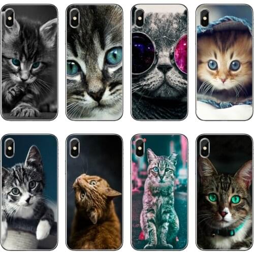 Black Cat Staring Eyes Silicone Phone Case For Xiaomi Redmi 9T 9C 9A 7 7A K20 6 6A S2 Redmi Note 9S 9T 9 8 8T 7 6 5A Pro