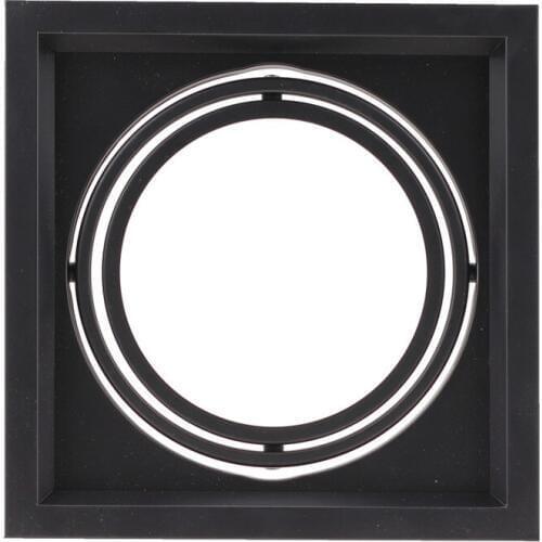 Black Square AR111 Fitting Mounting Ceiling Spot Lights Frame Led Downlight Smd Recessed Lighting Fixtures For Room