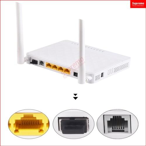 Cost-effective OEM 4 ports GE WIFI ONU FTTH 1ge + 3Fe+WiFi Gigabite GPON EPON ONU ONT Brand New