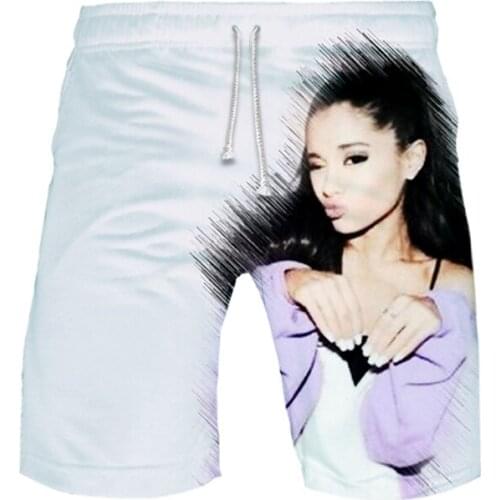 Y2K Style Hot Sale Summer Wear Ariana Grande 3D Printed Beach Shorts Men/womens Fashion Streetwear Shorts Oversize Itself