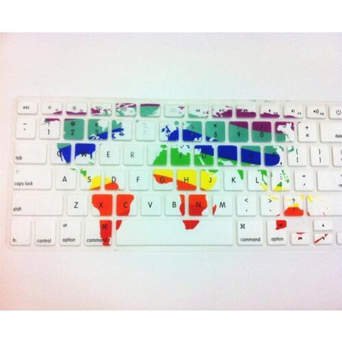 Cool US TPU Soft Silicone Keyboard Cover Protector World Maps Skin 2PCS Film For Apple Macbook Pro Air Retina 13" 15" 17