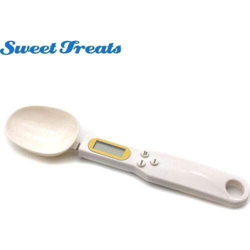 Sweettreats 500g/0.1g Kitchen Digital Spoon Scale Electronic Measuring Spoon With LCD Display
