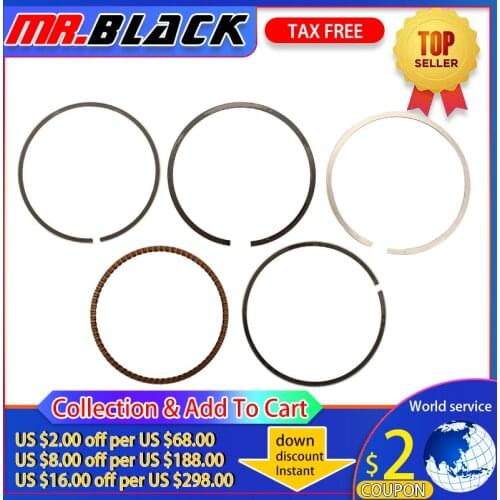 Motorcycle 48mm STD +25 +50 Piston Rings For YAMAHA FZR250 FZ250 1HX FZR FZ 250 1 HX