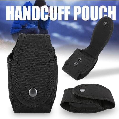 New Durable Military Security Black Nylon Handcuff Duty Belt Case Enhanced Molded Belt Outdoor Tool Belt Bag