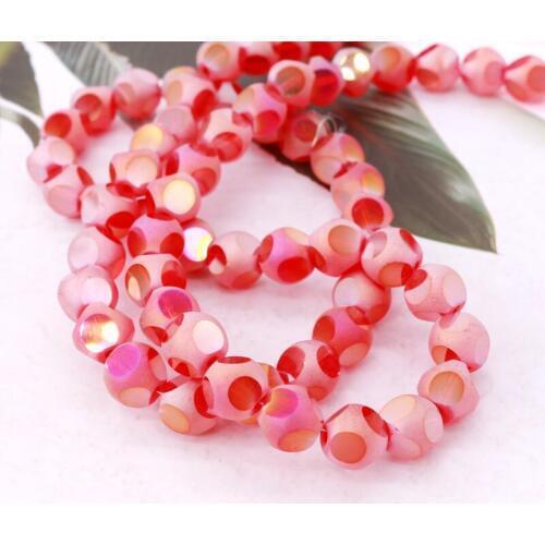 Wholesale 350pcs/lot Multi Color Irregular Round Crystal Glass Beads 8mm Fashion Jewelry Loose Spacer Faceted Charms Making DIY