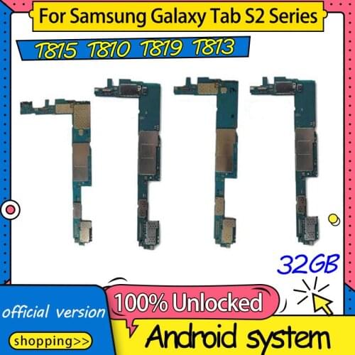 TDHHX Full Working 100% Unlocked Motherboard Mainboard Logic Board For Samsung Galaxy Tab S2 T810 Motherboard With Full Chips