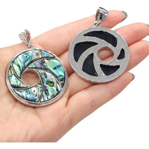 Natural Abalone Shell Pendant Mix-Color Mother of Pearl Exquisite charms For jewelry making DIY Necklace accessories