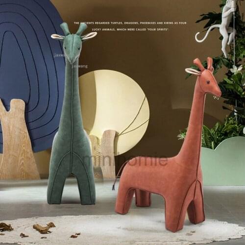 Nordic Furniture Home Footstool Creative Living Room Sofa Animal Shape Low Ottomans Designer Hallway Cafe Shoe Stools mc