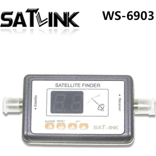 WS-6903 Satlink ws 6903 Digital Displaying satellite Finder meter ws6903 free shipping box android rom Included DVB-S FTA