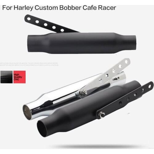 35-43mm For Harley Cafe Racer Motorcycle Exhaust Pipe Muffler Exhaust Tip Vintage Rear Pipe Tail Tube
