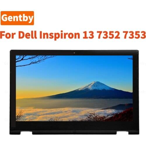 13.3 Inch For Dell Inspiron 13 7352 7353 P57G001 Full IPS LCD Display Screen Touch Digitizer Panel Assembly Frame Replacement