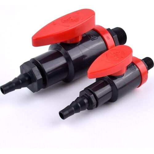 1PC 1/4"~1/2" Male Thread PVC Pipe Sampling Valve O.D 8mm Pagoda Connector Garden Irrigation System Aquarium Fish Tank Fittings