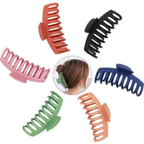 1 PCS Big Hair Claw Clips 4.3 inch Large Hair Clips Nonslip Large Claw Hair Clips Jaw for Women Girls Thick Hair 6 Colors