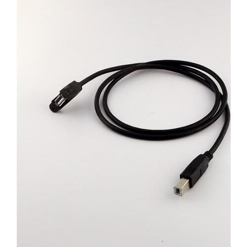 1pcs USB 2.0 A Female Socket Panel Mount To USB B Male Plug Extension Cable 1m 3FT