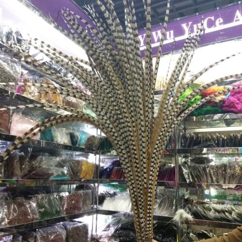 Wholesale 10pcs Beautiful 56-60inch/140-150cm natural copper chicken feathers stage performances decoration