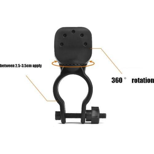 Bike Accessories 360 Swivel Bicycle Bike Clip Light Luces Led Bicicleta LED Flashlight Mount Bracket Holder Torch Clip Z50