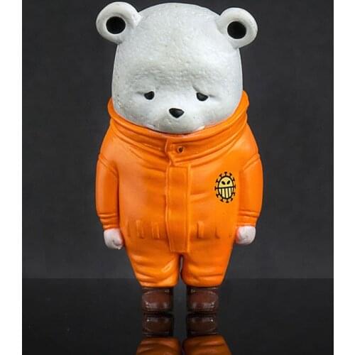 Anime figure Q Version Agatsuma Zenitsu Kimetsu Polar bear Bepo Key Chain Tanjirou Cute Key Ring