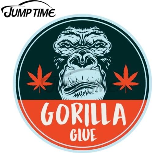 JumpTime 13 x 13cm For Gorilla Glue SUV Car Sticker Waterproof Scratch-proof JDM Fashion Printing Decal Sunscreen Car Styling