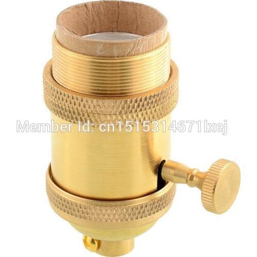 Free shipping vintage antique e27 copper pendant Lampholder Edison style light lamp socket with ring