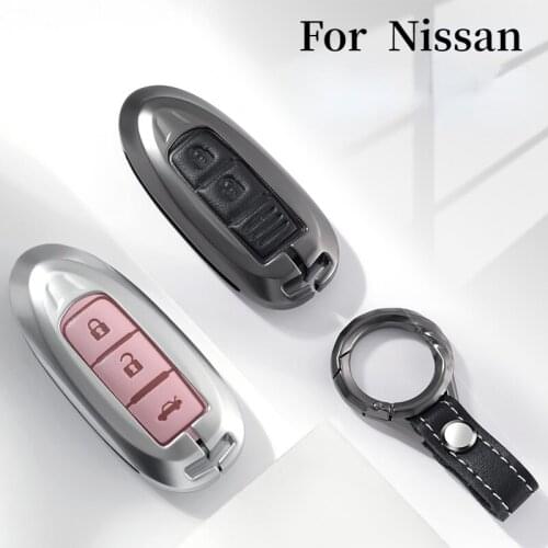 Alloy Car Remote Key Cover Case For Nissan Qashqai Juke J10 J11 X-Trail T32 T31 Kicks Tiida Pathfinder Note Case Shell Cover