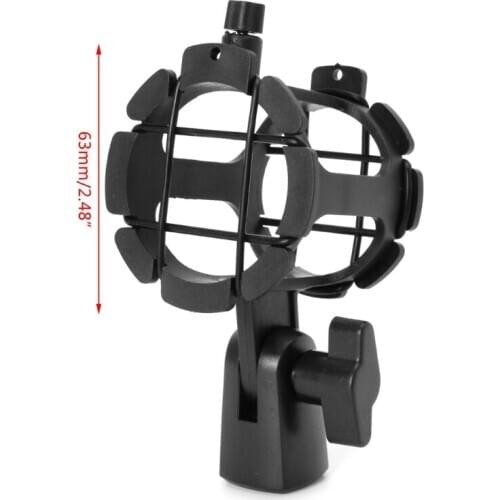 NB04 Bearable Handheld Condenser Microphone Shock Mount Clip Mic Holder Stand 270B