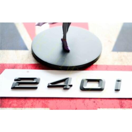 Emblem Badge Decal Trunk Rear ABS for BMW 2 Series 225i 228i 235i 240i Matt Black Chrome Stylish Car Exterior Stickers