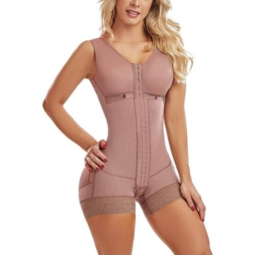 Fajas Colombianas Reductoras Y Moldeadoras Postparto Body Shaper For Women Post Surgery Compression Lace Sexy Reductive Garment