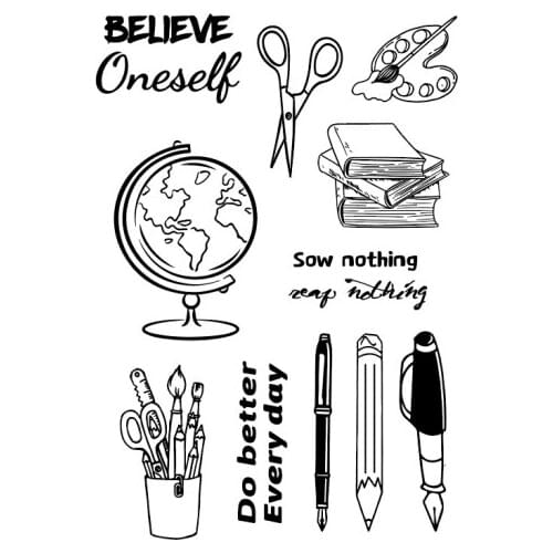 Hot sale learn Transparent Clear Stamps / Silicone Seals Roller Stamp for DIY scrapbooking photo album/Card Making