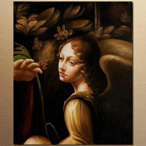 Famous Leonardo Da Vinci painting The Virgin of the Rocks Hand painted High quality