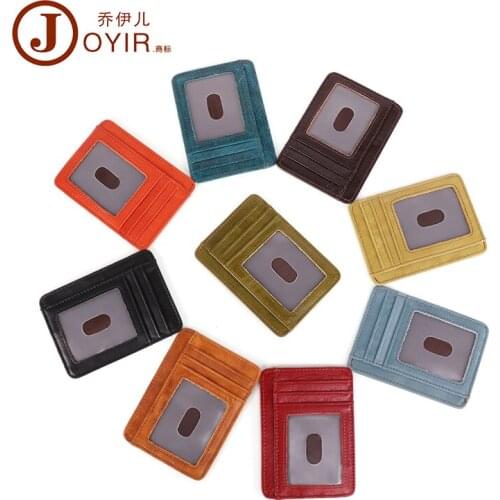 Unisex Wallet Slim Leather Credit ID Card Holder man Purse Money multi-card-bit pack bag women Business cow pickup package