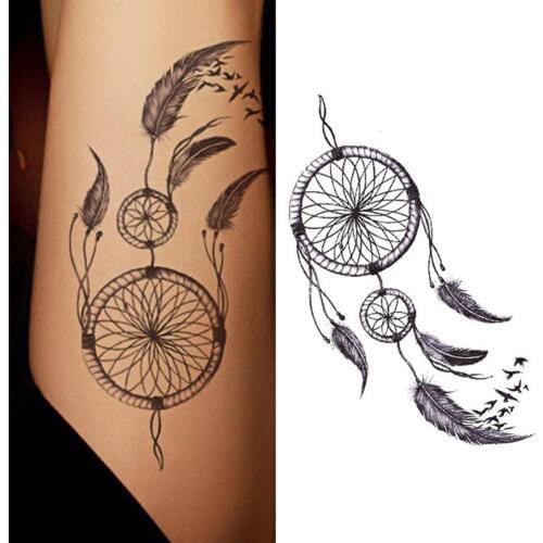 Fashion Waterproof Dreamcatcher Temporary Fake Tattoo Body Art Sticker Decals Temporary Tattoostattoo sticker unique fashionable