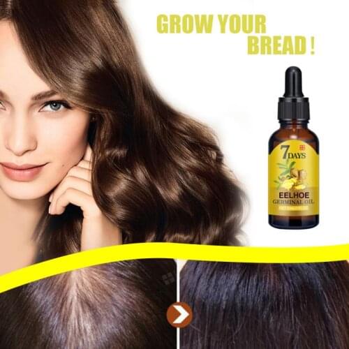 10/15/20/40ml Natural Ginger Plant Hair Growth Oil Effective Hair Loss Treatment Conditioner Fast-growing Hair Care