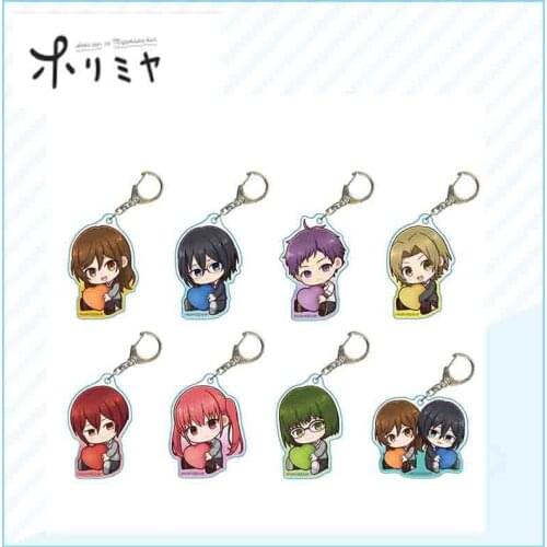 New Anime Horimiya Collection Keychain Miyamura Izumi Hori Kyouko Isikawa Tooru Yoshikawa Yuki Acrylic Figures Pendant Key Chain