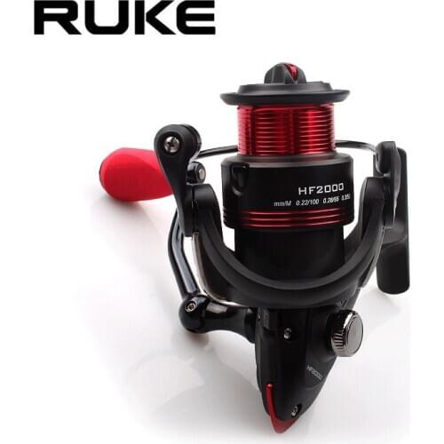 RUKE New Fishing Spinning Reel Gear Ratio 5.2:1 Weight 247g Aluminum Alloy Spool Spinning Reel Model 2000 High Quality Spinning