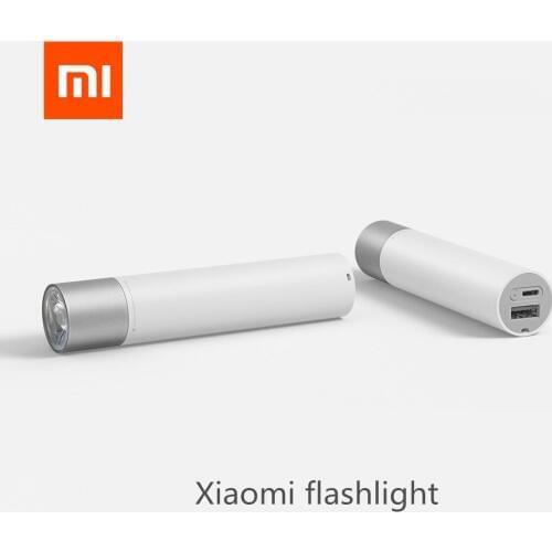 Original Xiaomi Portable Flashlight Adjustable Luminance Modes Rotatable Lamp Head Lithium USB Charging Port Battery 3350mAh