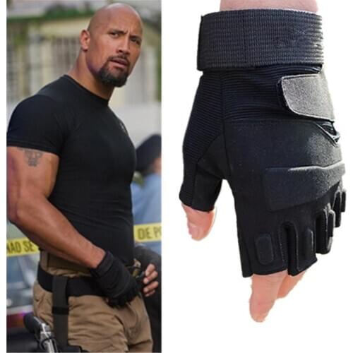 Army Military Fingerless Tactical Gloves Paintball Airsoft Shooting Combat Anti-Skid Bicycle Hard Knuckle Half Finger Gloves