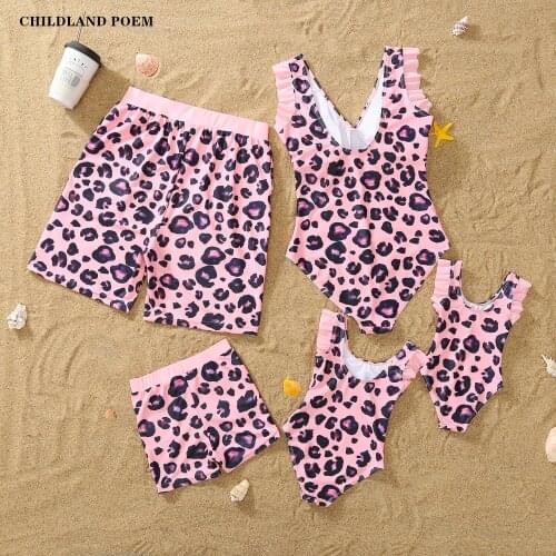 Family Matching Clothes Mother Daughter Swimsuits Bikini Mommy And Me Clothes Swimwear Bathing Suits Father Son Swimming Shorts