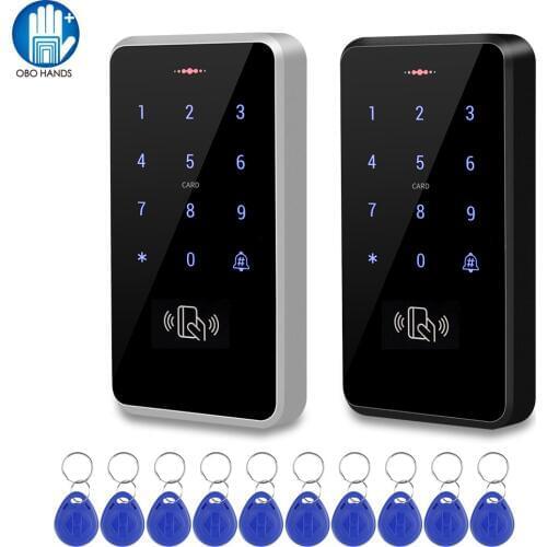 IP68 Waterproof Access Control System Outdoor RFID Keypad WG26/34 Access Controller Reader Rainproof 10 EM4100 Keyfobs for Home